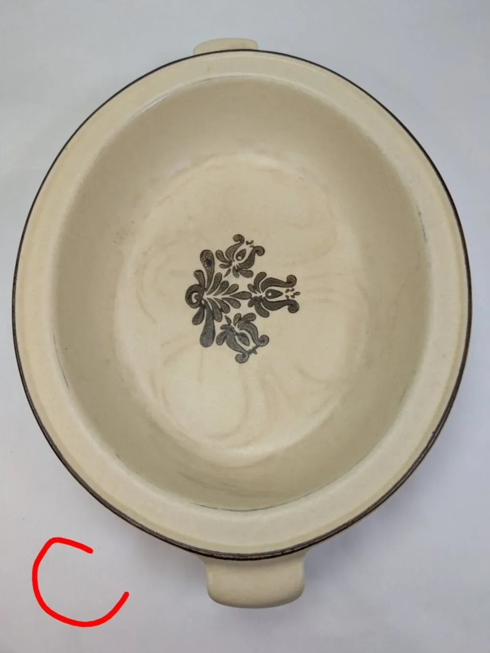 Pfaltzgraff Village Oval Steak (3) Platters / Bakers TESTED & RING TRUE Nesting